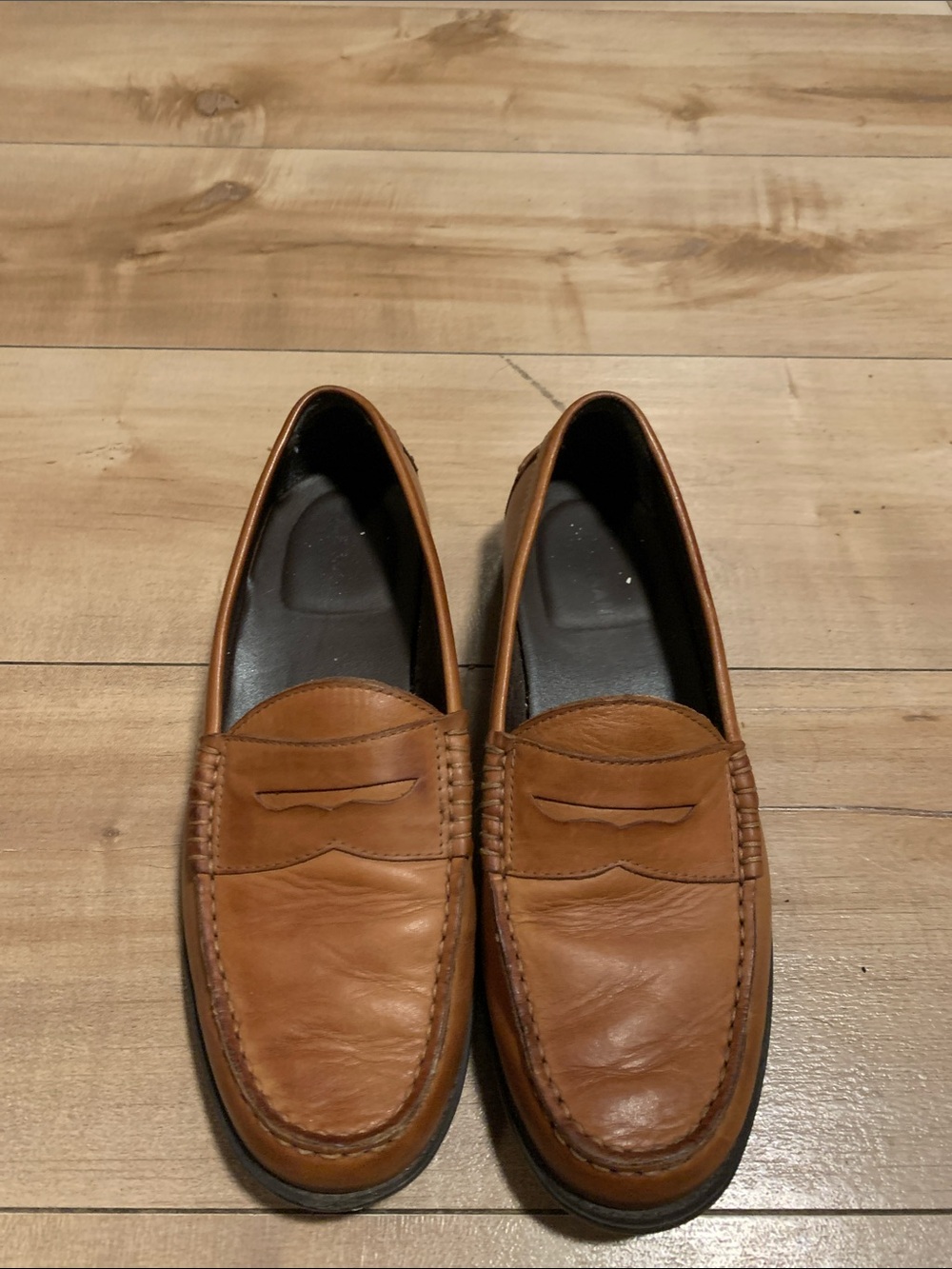 Cole Haan Brown Leather Penny Loafers
